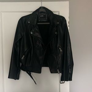 Elodie Faux Leather Moto Jacket (XS)